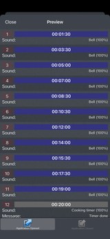 How do I alternate intervals of 1 minute 30 seconds and 2 minutes?
