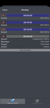 How do I signal 75%, 50% and 25% time remaining?