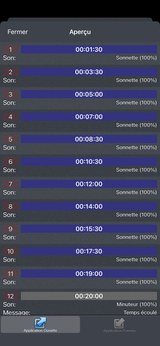 Comment alterner 1 minute 30 secondes et 2 minutes ?
