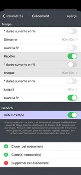 Comment alterner 1 minute 30 secondes et 2 minutes ?