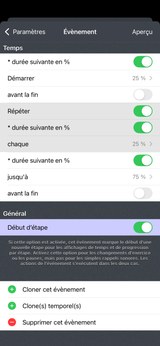 Comment signaler 75 %, 50 % et 25 % du temps restant ?