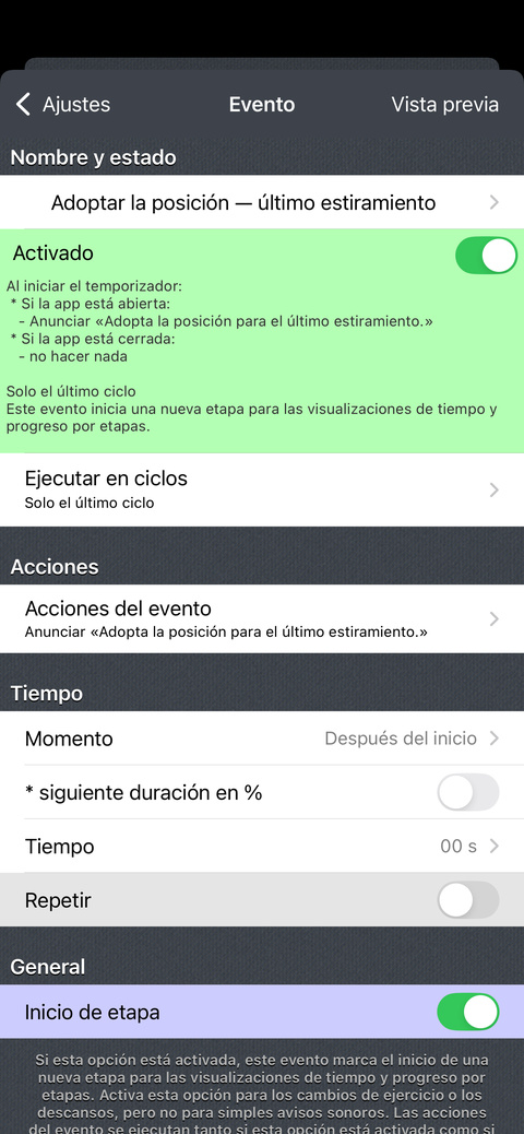 Programa un evento