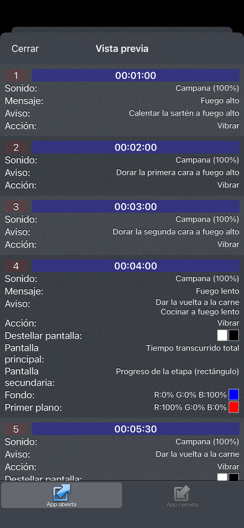 Comprueba la secuencia