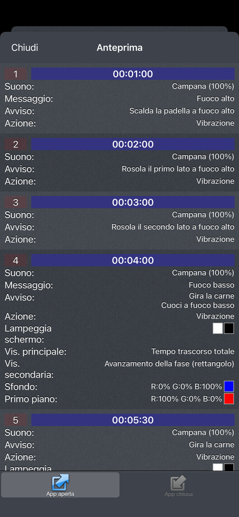 Controlla la sequenza