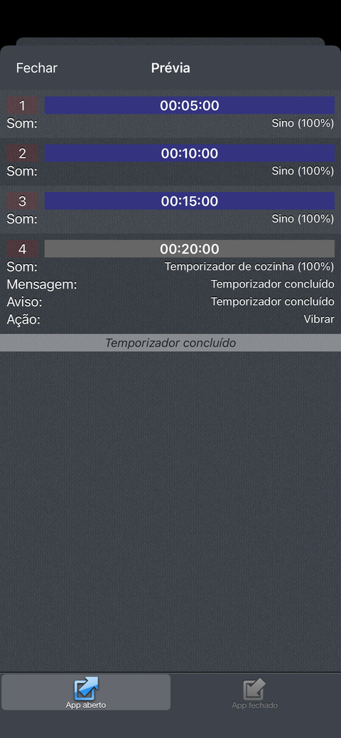 Como avisar quando restam 75%, 50% e 25% do tempo?