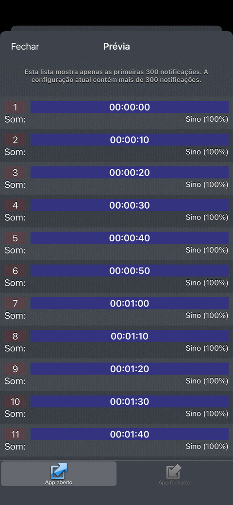 Como tocar um som a cada 10 segundos?