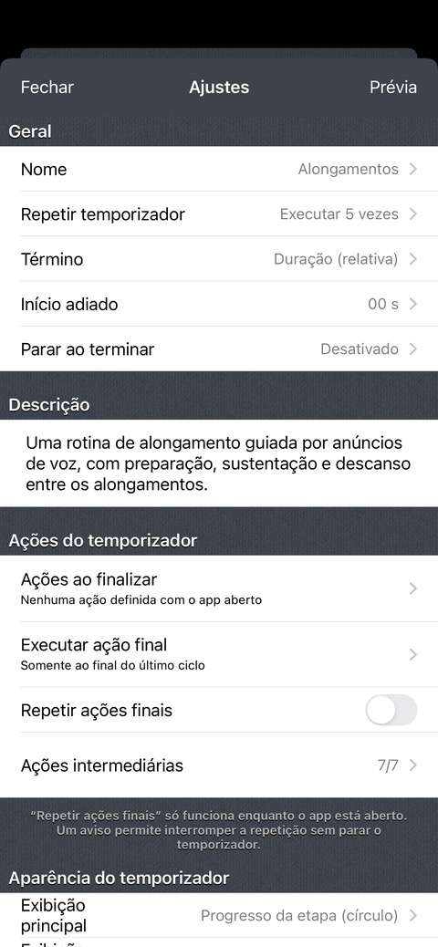 Descreva sua rotina